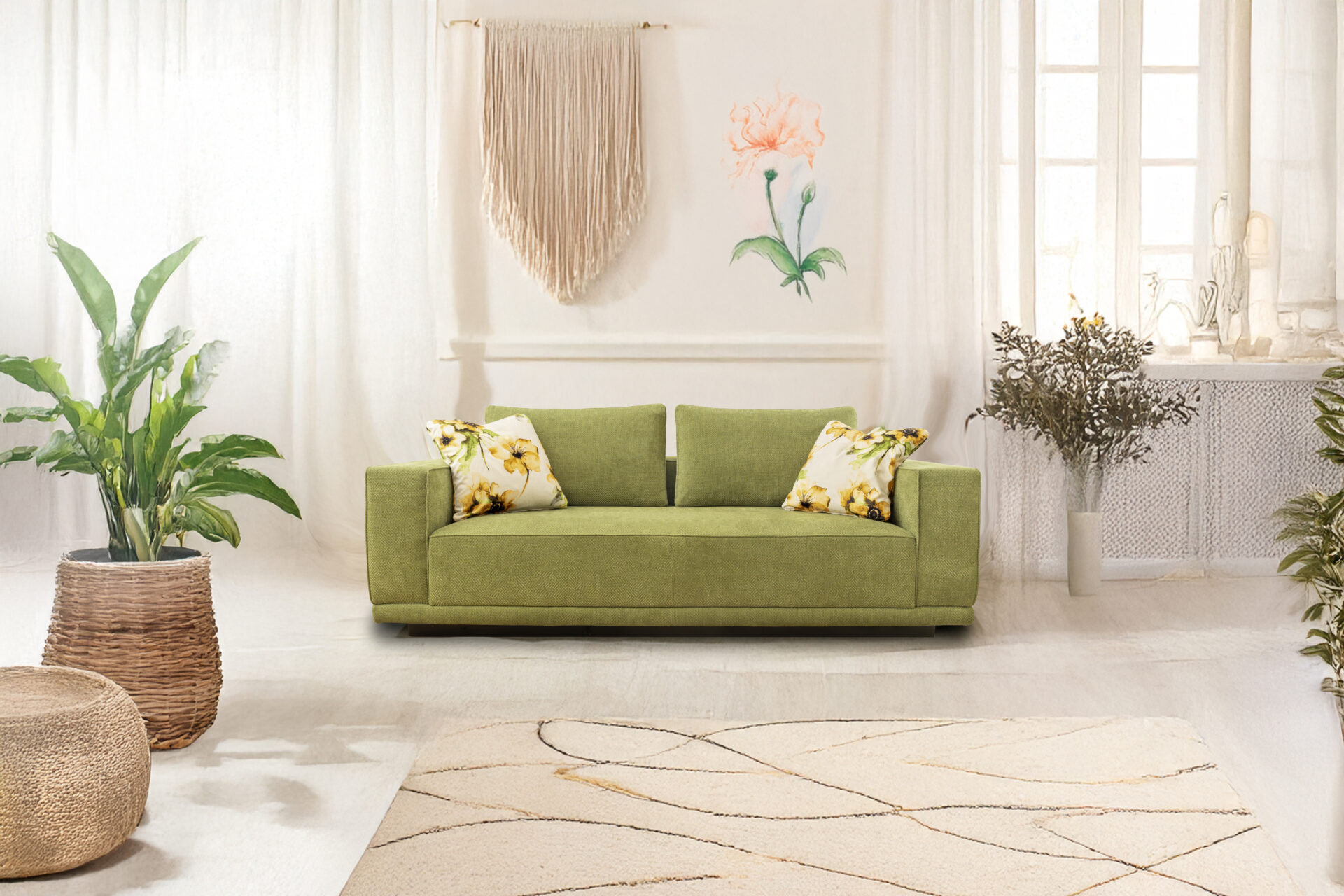 66 c senza pieghe divano